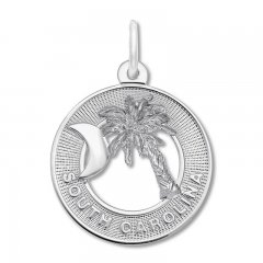 South Carolina Charm Sterling Silver