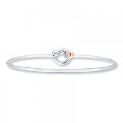 Bangle Knot Bracelet Sterling Silver/14K Gold