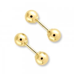 Reversible Ball Earrings 14K Yellow Gold