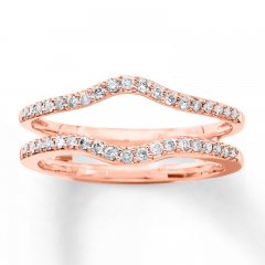 Diamond Enhancer Ring 1/4 ct tw Round-cut 14K Rose Gold