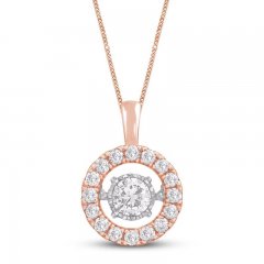 Unstoppable Love Diamond Necklace 1 ct tw 14K Rose Gold 19"