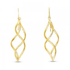 Dangle Earrings 14K Yellow Gold