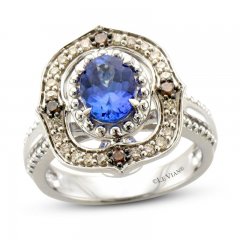 Le Vian Creme Brulee Tanzanite Ring 3/8 ct tw Diamonds 14K Vanilla Gold