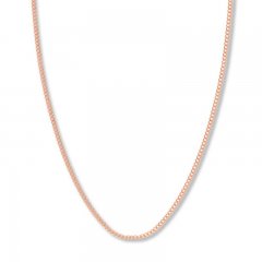 18 Curb Chain Necklace 14K Rose Gold Appx. 2.7mm