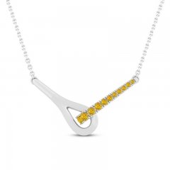 Love + Be Loved Citrine Necklace Sterling Silver