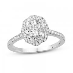 Diamond Engagement Ring 3/4 ct tw 14K White Gold