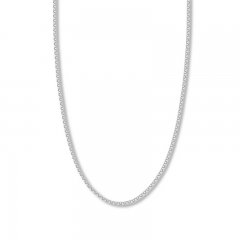 18" Rolo Chain Necklace 14K White Gold Appx. 2.5mm