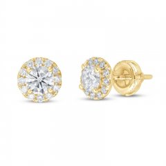 Lab-Created Diamonds by KAY Earrings 1 ct tw 14K Yellow Gold