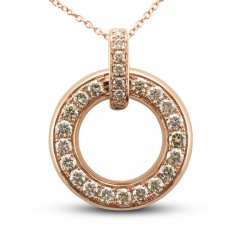 Le Vian Creme Brulee Necklace 7/8 ct tw Diamonds 14K Strawberry Gold 20"