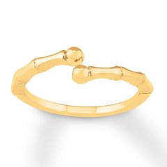 Bamboo Design Ring 10K Yellow Gold