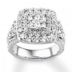 Diamond Engagement Ring 2-3/4 ct tw 14K White Gold