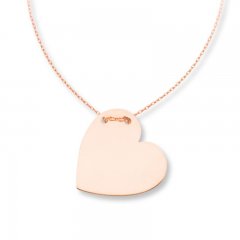 Heart Necklace 14K Rose Gold