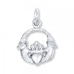 Claddagh Charm Sterling Silver