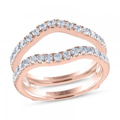 THE LEO Ideal Cut Diamond Enhancer Band 3/4 ct tw 14K Rose Gold