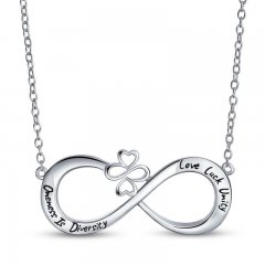 AYLLU Infinity Necklace Sterling Silver 18"