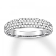 Diamond Anniversary Band 1/2 ct tw Round-cut 14K White Gold