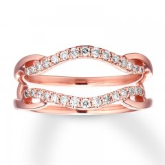 Diamond Enhancer Ring 1/5 ct tw 14K Rose Gold