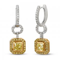 Le Vian Couture Diamond Earrings 18K Two-Tone Gold