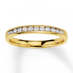 Diamond Anniversary Band 1/4 ct tw Round-cut 10K Yellow Gold