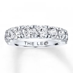 Leo Diamond Band 3 ct tw Round-cut 14K White Gold