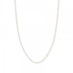 Ball Chain Necklace 14K Two-Tone Gold 16" Length