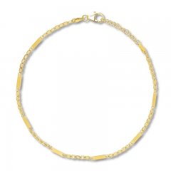 10K Yellow Gold Anklet 9"