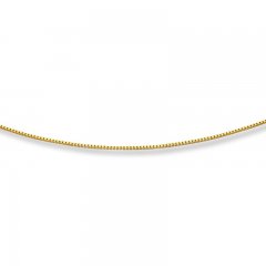 Box Chain 14K Yellow Gold 18" Length