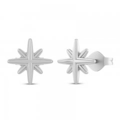 True North Stud Earrings Sterling Silver