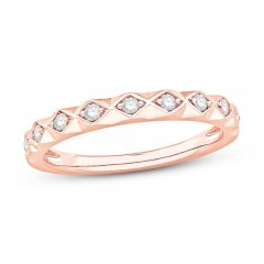 Diamond Anniversary Ring 1/6 ct tw 10K Rose Gold