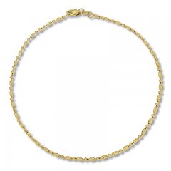 Ankle Bracelet 10K Yellow Gold 10"