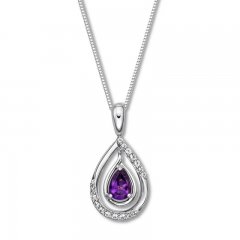 Convertible Amethyst Necklace Sterling Silver