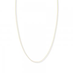 Adjustable 22" Box Chain 14K Yellow Gold Appx. .8mm