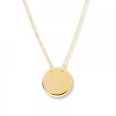 Disc Necklace 14K Yellow Gold