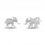 Disney Treasures Lion King Diamond Earrings 1/10 ct tw Sterling Silver