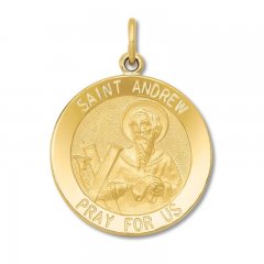 St. Andrew Medal Charm 14K Yellow Gold