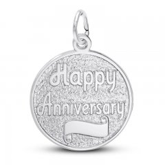 Anniversary Charm Sterling Silver
