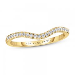 Adrianna Papell Diamond Contour Band 1/6 ct tw 14K Yellow Gold