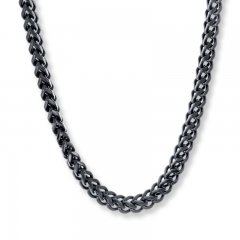 Men's Foxtail Chain Necklace Stainless Steel 22" Length