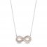 Hallmark Diamonds Necklace 1/10 ct tw Sterling Silver/10K Gold