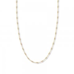 16" Cable Chain Necklace 14K Yellow Gold Appx. .8mm