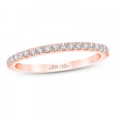 First Light Diamond Wedding Band 1/5 ct tw Round-cut 14K Rose Gold