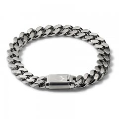 Bulova Chain Link Bracelet Stainless Steel 8.2"