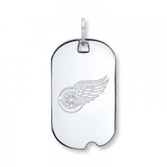 NHL Detroit Red Wings Dog Tag Sterling Silver