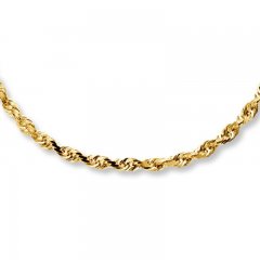 Rope Necklace 10K Yellow Gold 20" Length