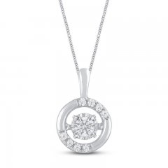 Unstoppable Love Diamond Necklace 1/4 ct tw 10K White Gold 19"